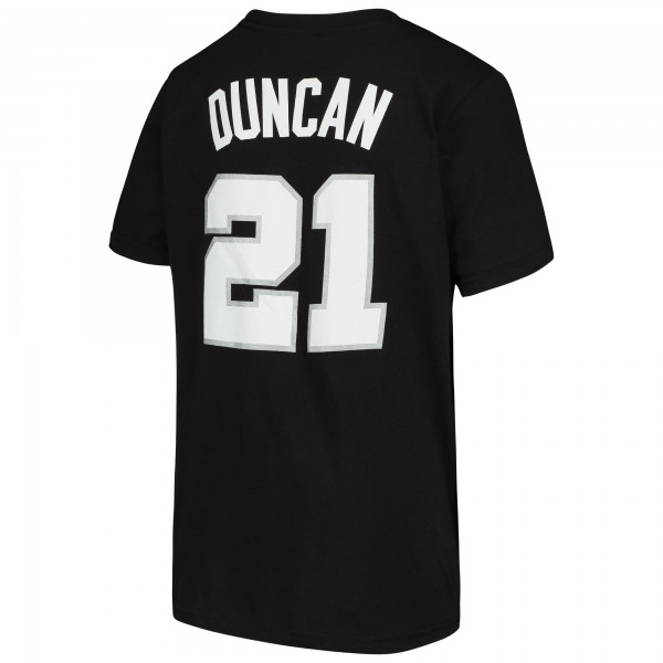 Детская футболка Tim Duncan San Antonio Spurs Mitchell & Ness Hardwood Classics - Black