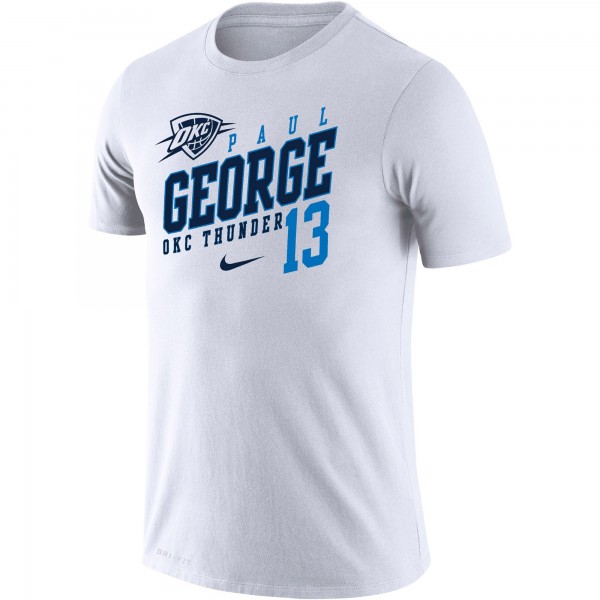 Футболка Paul George Oklahoma City Thunder Nike Player Performance - White