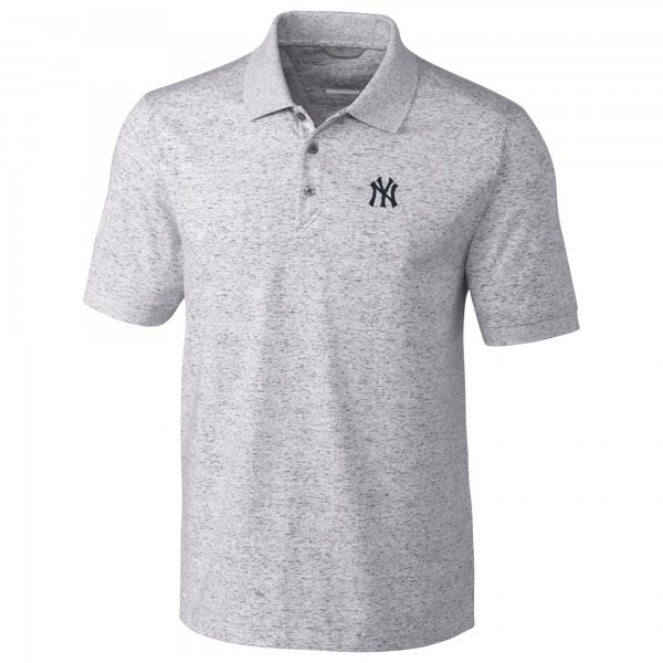 New York Yankees Cutter & Buck Advantage Polo Space Dye - Gray