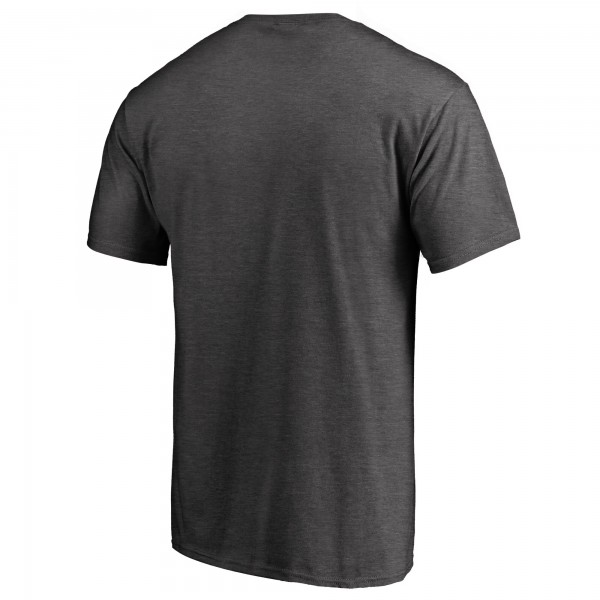 New York Yankees Heathered Charcoal Blue Wordmark T-Shirt