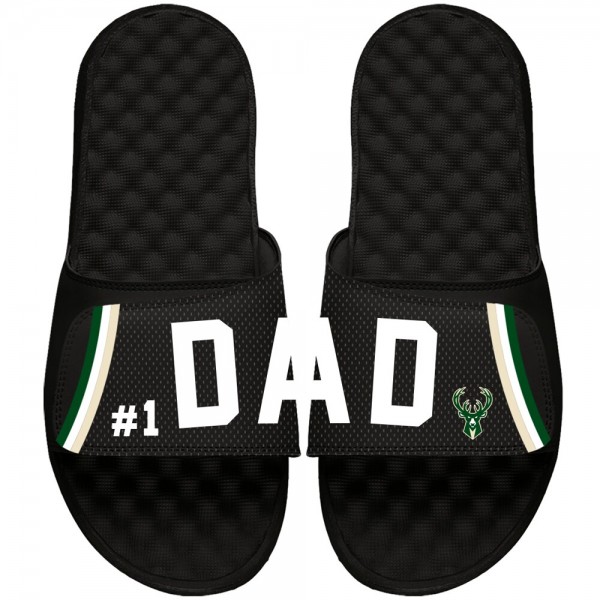 Шлепки Milwaukee Bucks ISlide Dad - Black