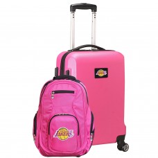 Чемодан и рюкзак Los Angeles Lakers MOJO Deluxe - Pink
