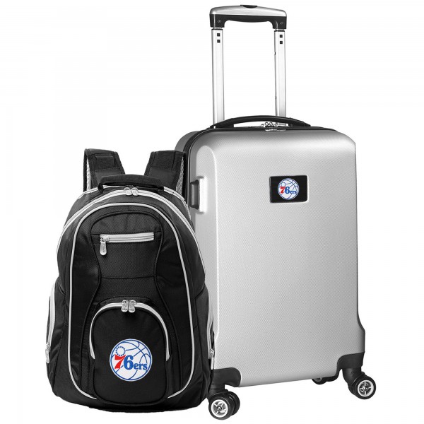 Чемодан и рюкзак Philadelphia 76ers MOJO Deluxe - Silver