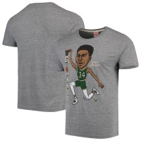 Футболка Giannis Antetokounmpo Milwaukee Bucks Player Graphic - Gray