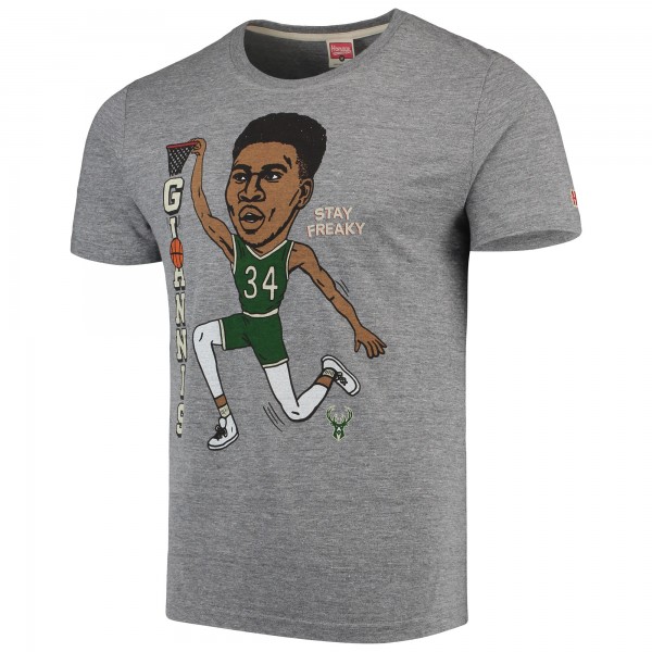 Футболка Giannis Antetokounmpo Milwaukee Bucks Player Graphic - Gray