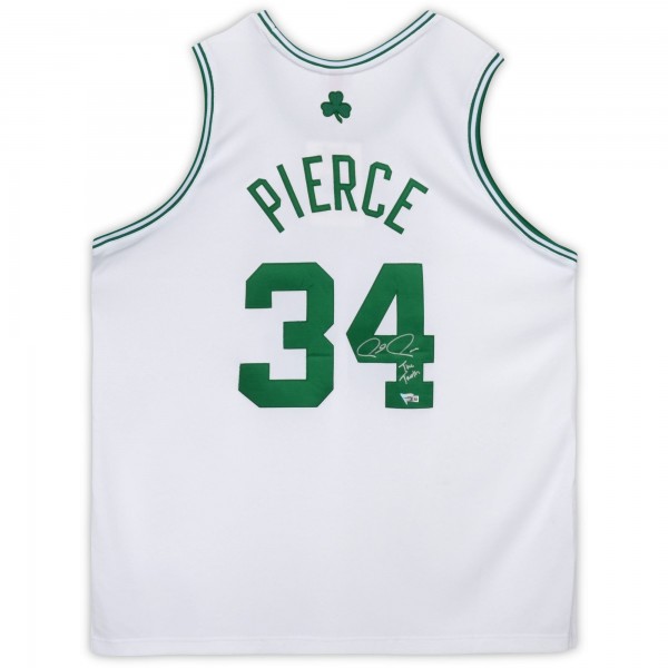 Autographed Boston Celtics Paul Pierce Fanatics Authentic White Mitchell & Ness Authentic Jersey with The Truth Inscription