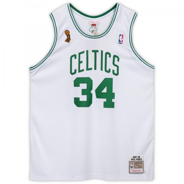 Autographed Boston Celtics Paul Pierce Fanatics Authentic White Mitchell & Ness Authentic Jersey with The Truth Inscription