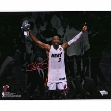 Autographed Miami Heat Dwyane Wade Fanatics Authentic 11 x 14 Spotlight 2013 NBA Finals Championship Photograph
