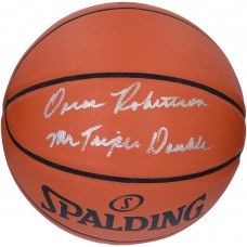 Autographed Milwaukee Bucks Oscar Robertson Fanatics Authentic Spalding Indoor/Outdoor Basketball with Mr. Triple Double Inscription