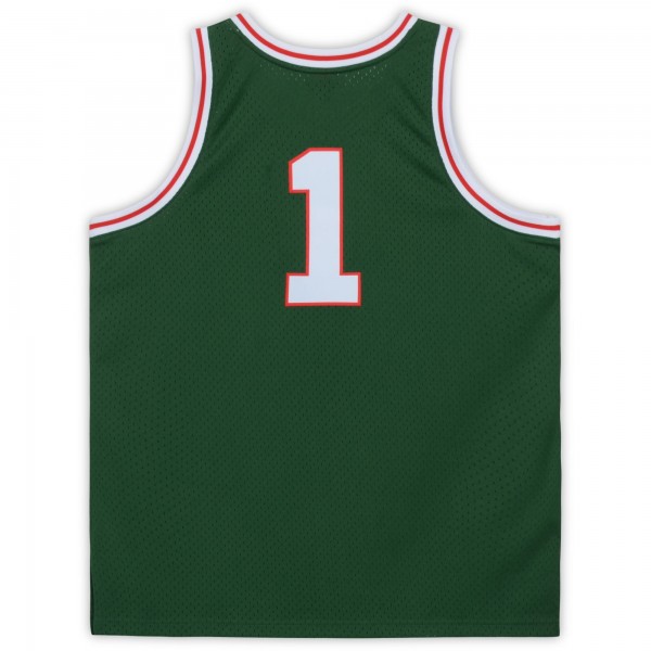Autographed Milwaukee Bucks Oscar Robertson Fanatics Authentic Mitchell & Ness Green Replica Jersey