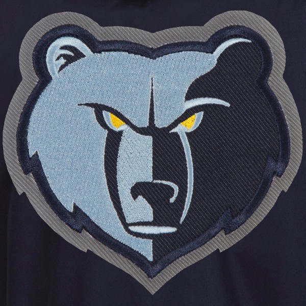 Куртка с флисовыми рукавами Memphis Grizzlies JH Design Reversible Poly-Twill - Navy/Gray