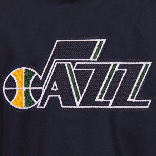 Куртка с флисовыми рукавами Utah Jazz JH Design Reversible Poly-Twill - Navy/Gray