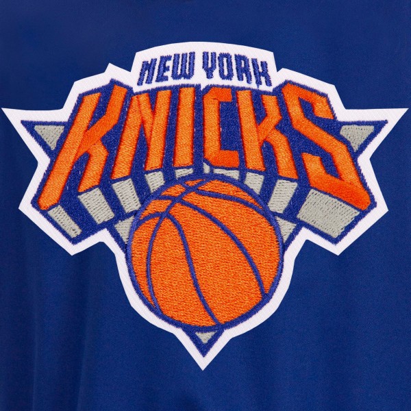 Куртка двусторонняя с флисовыми рукавами New York Knicks JH Design - Royal/Gray