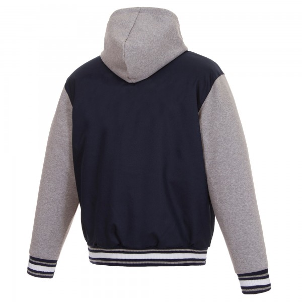 Куртка с флисовыми рукавами New Orleans Pelicans JH Design Reversible Poly-Twill - Navy/Gray