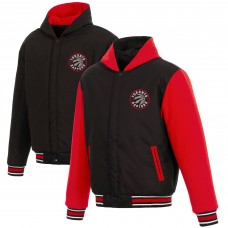 Куртка с флисовыми рукавами Toronto Raptors JH Design Reversible Poly-Twill - Black/Red