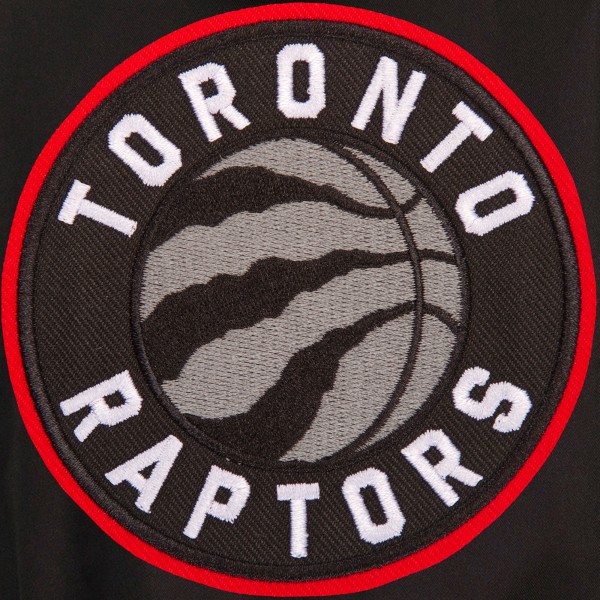Куртка с флисовыми рукавами Toronto Raptors JH Design Reversible Poly-Twill - Black/Red