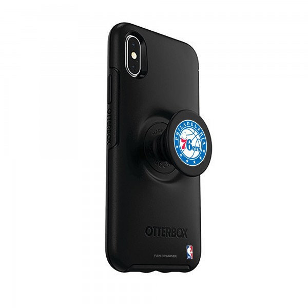Чехол на iPhone с попсокетом Philadelphia 76ers OtterBox