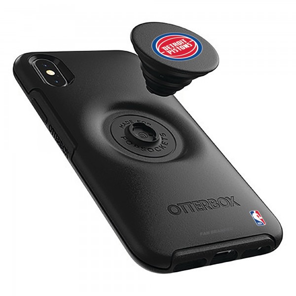 Телефон с держателем Detroit Pistons OtterBox Otter + Pop Symmetry Series