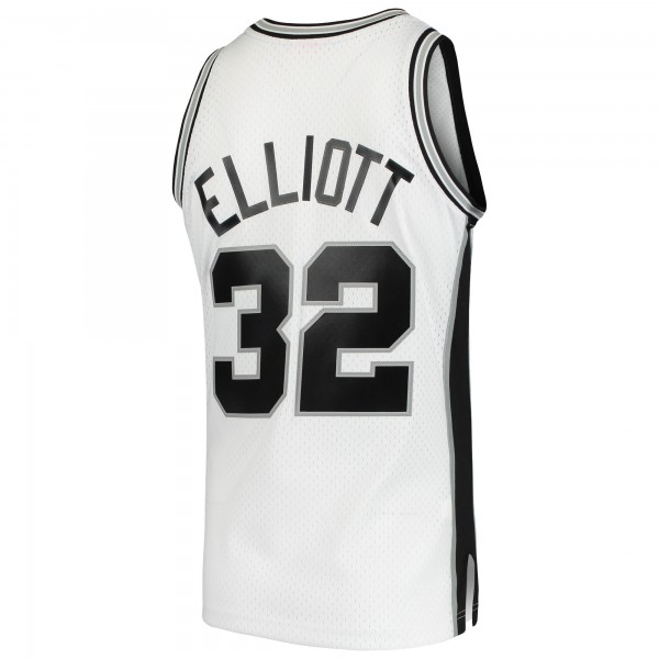 Игровая майка Sean Elliott San Antonio Spurs Mitchell & Ness 1998-99 Hardwood Classics Swingman - White - оригинальная джерси НБА