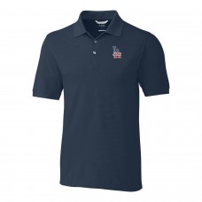 Los Angeles Dodgers Cutter & Buck Navy Americana Advantage Polo