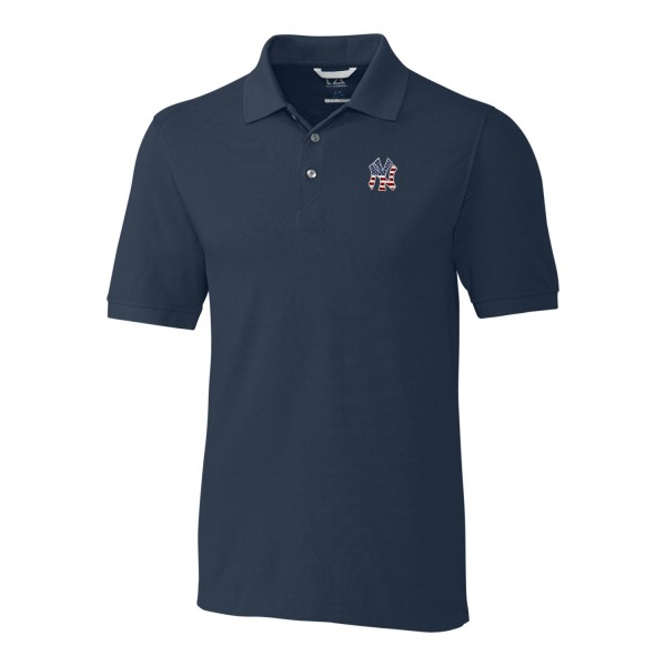 New York Yankees Cutter & Buck Navy Americana Advantage Polo