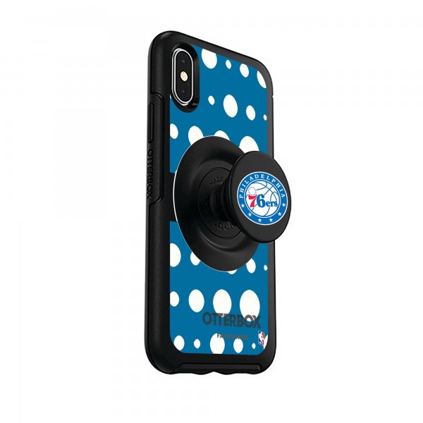 Чехол на iPhone с попсокетом Philadelphia 76ers OtterBox