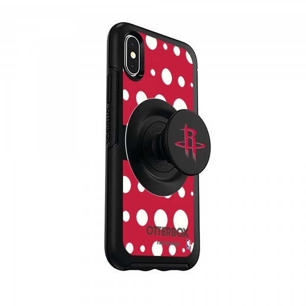 Чехол на телефон Houston Rockets OtterBox Otter+Pop PopSocket Polka Dot iPhone