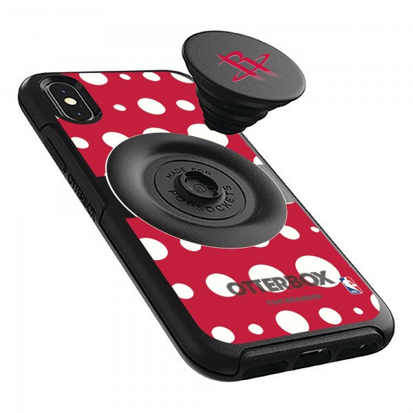 Чехол на телефон Houston Rockets OtterBox Otter+Pop PopSocket Polka Dot iPhone