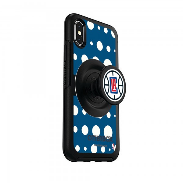 Чехол на iPhone с попсокетом LA Clippers OtterBox