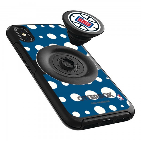 Чехол на iPhone с попсокетом LA Clippers OtterBox