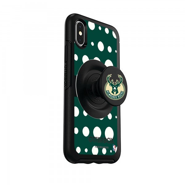 Чехол на iPhone с попсокетом Milwaukee Bucks OtterBox