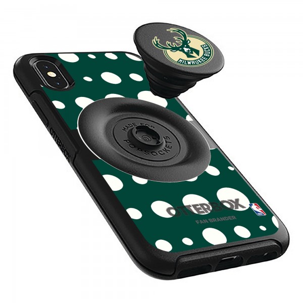 Чехол на iPhone с попсокетом Milwaukee Bucks OtterBox