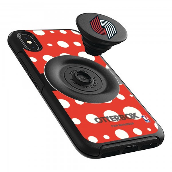 Чехол на iPhone с попсокетом Portland Trail Blazers OtterBox