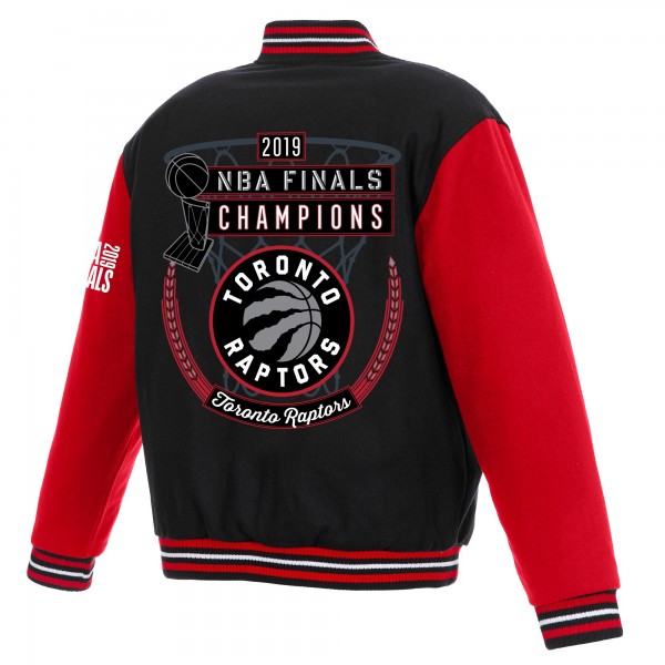 Куртка Toronto Raptors JH Design 2019 NBA Finals Champions Reversible Two-Toned Wool - Black/Red
