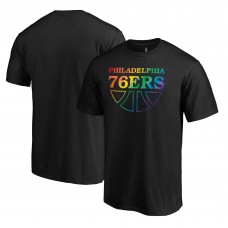 Philadelphia 76ers Black Team Pride Wordmark T-Shirt