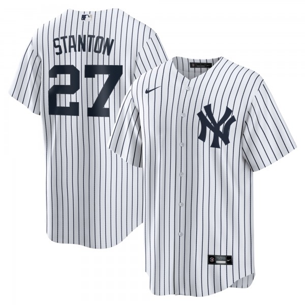 New York Yankees Giancarlo Stanton Nike White Home Replica Player Name Jersey