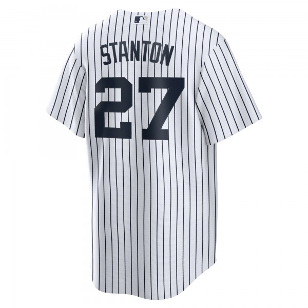 New York Yankees Giancarlo Stanton Nike White Home Replica Player Name Jersey