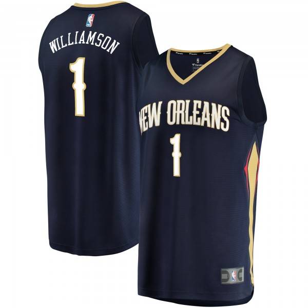 Игровая майка Zion Williamson New Orleans Pelicans Replica Fast Break Navy - Icon Edition - оригинальная джерси НБА