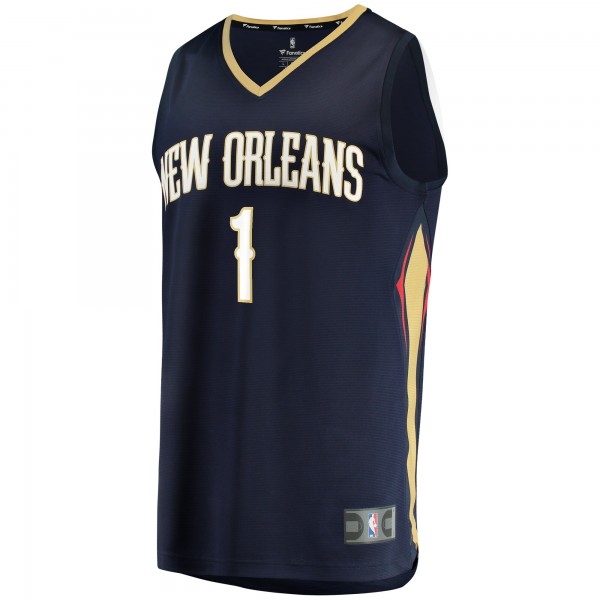 Игровая майка Zion Williamson New Orleans Pelicans Replica Fast Break Navy - Icon Edition - оригинальная джерси НБА