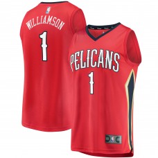 Игровая майка Zion Williamson New Orleans Pelicans Replica Fast Break Red - Statement Edition