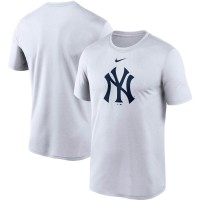 Футболка New York Yankees Nike White Large Logo Legend Performance