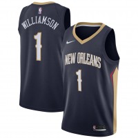 Игровая форма Zion Williamson New Orleans Pelicans Nike 2019 NBA Draft First Round Pick Swingman Navy - Icon Edition