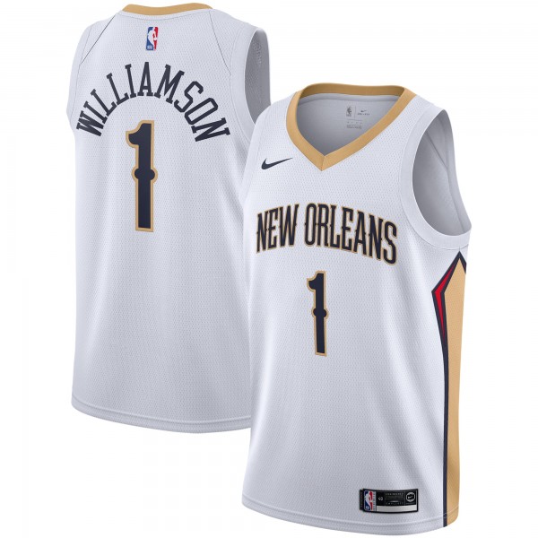 Игровая майка Zion Williamson New Orleans Pelicans Nike 2019/2020 Swingman - Association Edition - White - оригинальная джерси НБА