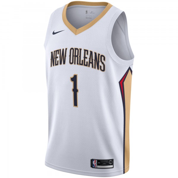 Игровая майка Zion Williamson New Orleans Pelicans Nike 2019/2020 Swingman - Association Edition - White - оригинальная джерси НБА