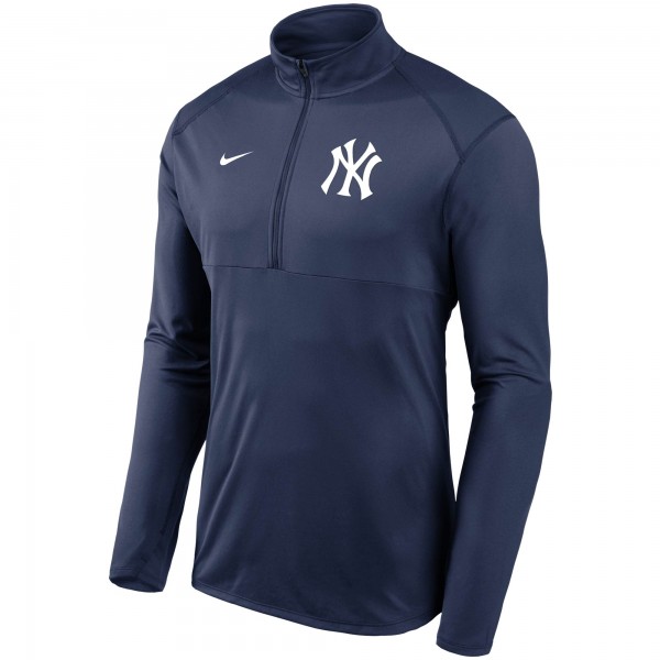 Кофта на короткой молнии New York Yankees Nike Team Logo Element Performance - Navy