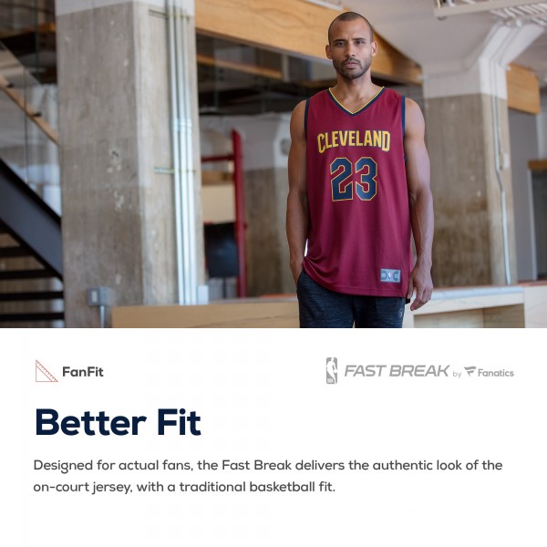 Подростковая Cleveland Cavaliers Darius Garland Fanatics Wine Replica Fast Break Jersey - Icon Edition