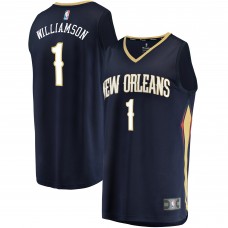 Детская игровая майка Zion Williamson New Orleans Pelicans Replica Fast Break Navy - Icon Edition