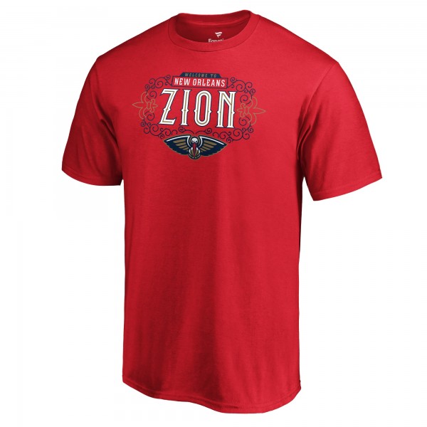 Футболка Zion Williamson New Orleans Pelicans 2019 NBA Draft Hometown - Red