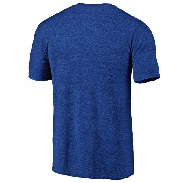 Golden State Warriors Royal Distressed Primary Logo Tri-Blend T-Shirt