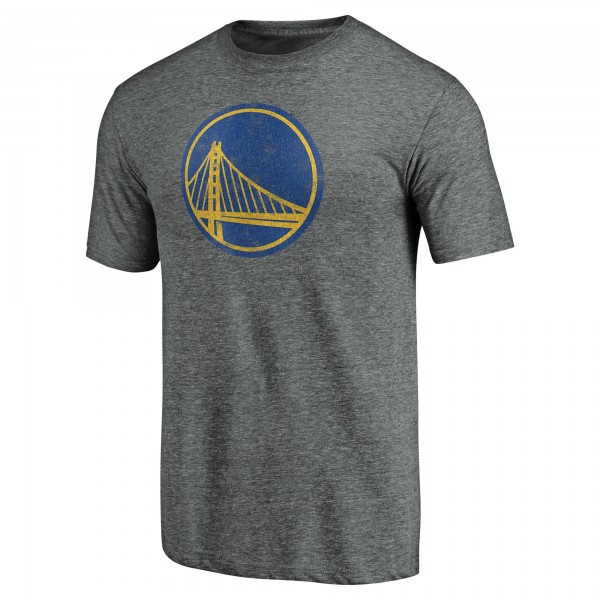 Футболка Golden State Warriors Distressed Primary Logo Tri-Blend - Gray